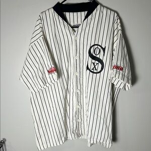 Vintage Chicago White Sox Pinstripe Baseball Jersey Field Of Dreams Promotions
